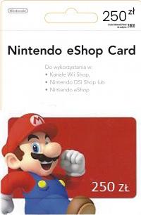 Nintendo eShop 250zł Doładowanie Kod Cyfrowy